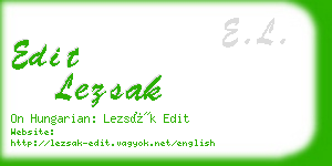 edit lezsak business card